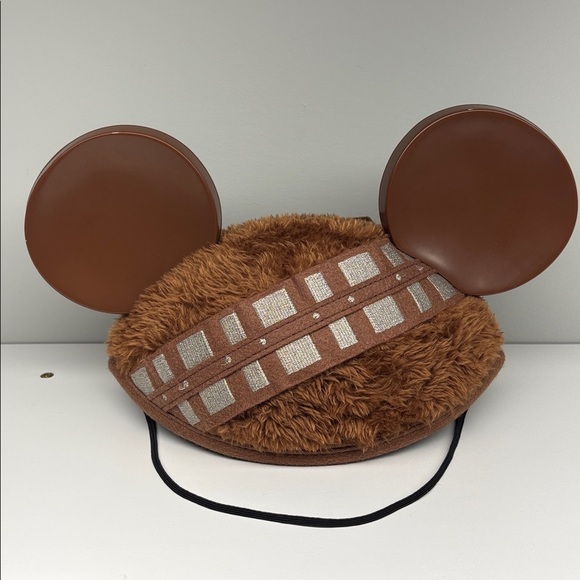 Disney Accessories - Disney Parks Star Wars Chewbacca Mickey Mouse Ears Hat - Rare!!  Adult Size